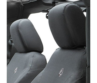 Bestop Front Seat Covers Black Diamond (FRONT): Jeep Wrangler 2007-2012 3.6L/3.8L V6