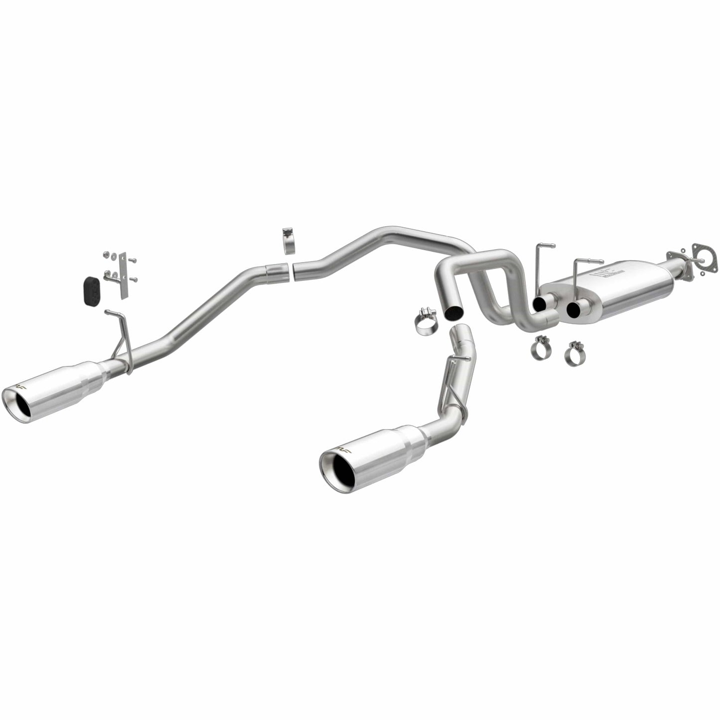 MagnaFlow Street Series Cat-Back Performance Exhaust System Dual Rear Exit: Ram 1500 (19-25) w/ Polished Tips