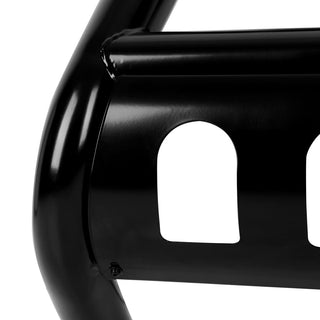 Spec D 3" SS Black Bull Bar Bumper Guard: Jeep Wrangler JL 2018-2022 / Gladiator 2020-2022