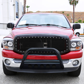 Spec D Black SS Bull Bar: Dodge Ram 1500 2006-2008 3.7L/4.7L