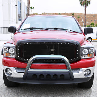 Spec D 3" Chrome SS Bull Bar: Dodge Ram 1500 2006-2008 3.7L/4.7L