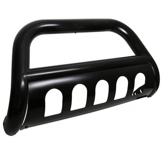 Spec D 3" Black SS Bull Bar w/ Skid Plate: Dodge Ram 1500 2009-2018