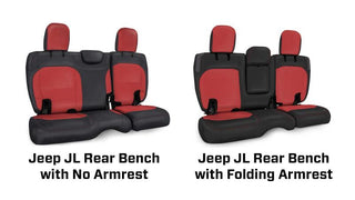 PRP Rear Bench Seat Cover Cloth Interior (REAR): Jeep Wrangler JL 2018-2026 2.0L/3.6L