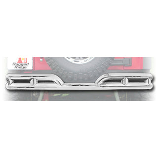 Rugged Ridge 3in Double Rear Tube Bumper (REAR): Jeep Wrangler 2007-2018 3.8L/3.6L V6