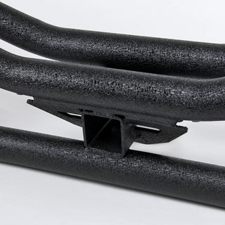 Spec D HD Black Textured Rear Bumper Guard: Jeep Wrangler JK 2007-2018