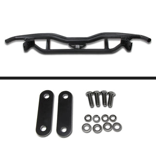 Spec D HD Black Textured Rear Bumper Guard: Jeep Wrangler JK 2007-2018