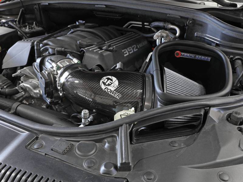 AFE Track Series Carbon Fiber Cold Air Intake (w/ Pro Dry-S Filter): Dodge Durango / Jeep Grand Cherokee 6.4L SRT 2012 - 2025
