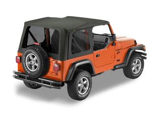Bestop Replace A-Top Blk Diamond Sailcloth Tinted (F&R): Jeep Wrangler TJ 2003-2006 4.0L I6