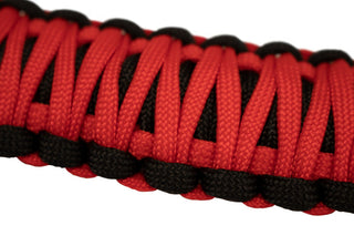 Fishbone Offroad Red Paracord A-Pillar and Sound Bar Grab Handles: Jeep Wrangler JK (07-18) / Grand Cherokee (05-10)