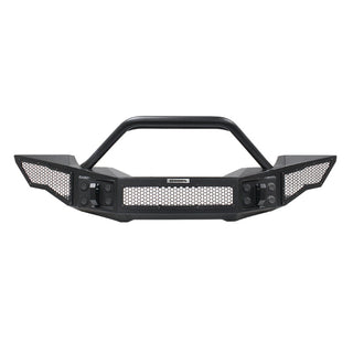 Go Rhino Rockline Full Width Front Bumper w/ Overrider: Fits Most Jeep Wrangler / Gladiator Models (2007-2026)