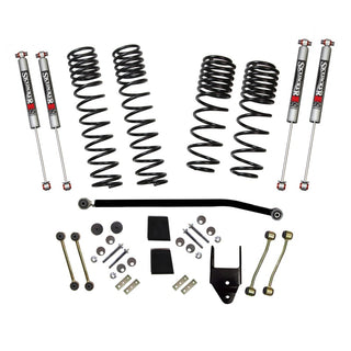 Skyjacker 3.5-4in Dual Rate Long Trvl Sus Lift Kit w/M95 Mono Shocks: Jeep Wrangler JL 2020-2023 3.0L EcoDiesel