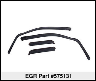 EGR In-Channel Window Visors Set of 4: Fits Most Jeep Grand Cherokee Models (2011-2022) - Dark Smoke