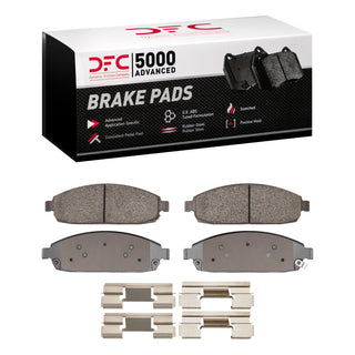 DFC 05-10 Jeep Grand Cherokee Front 5000 Advanced Ceramic Brake Pads and Hardware Kit