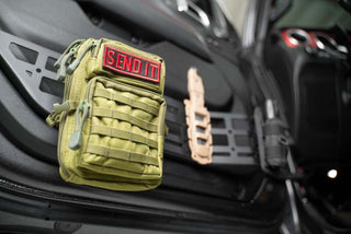 DV8 Offroad Front Door Pocket Molle Panels (FRONT): Jeep Wrangler JL / Gladiator JT 2018-2020