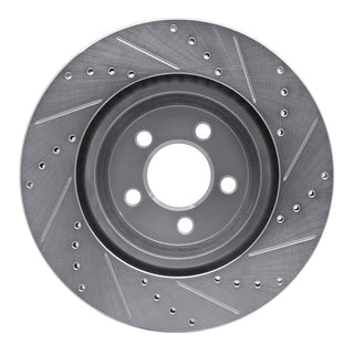R1 Concepts Drilled & Slotted Brake Rotor (FRONT LEFT): Fits Chrysler/Dodge 2005-2024