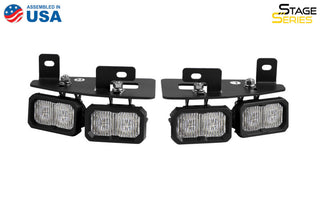 Diode Dynamics SSC2 LED Fog Pocket Kit White Sport: Ram 1500 2019-2024 6.2L/5.7L