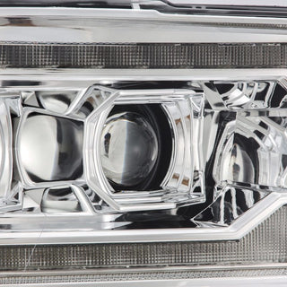 AlphaRex LUXX LED Projector Headlights (Chrome): Dodge Ram 2009 - 2018 (1500, 2500 & 3500)