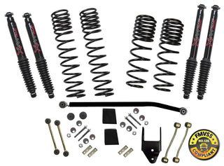 Skyjacker 3.5in Suspension Lift Kit w/ Black Max Shocks: Jeep Wrangler JL 2018-2019 / 2021-2024 3.6L / 2.0L Turbo