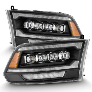 AlphaRex NOVA LED Projector Headlights (Black): Dodge Ram 2009 - 2018 (1500, 2500 & 3500)