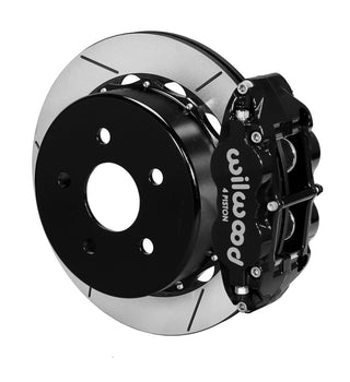 Wilwood Narrow Superlite 4-Piston Rear Big Brake Kit (Black Calipers, Slotted 12.88" Rotors): Jeep Wrangler JK 2007 - 2018