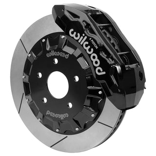 Wilwood TX6R 6-Piston Front Big Brake Kit (Black Calipers, Slotted Rotors): Ram 1500 2013 - 2018