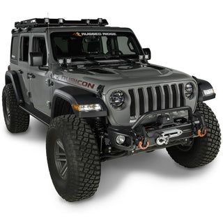 Rugged Ridge Arcus Front Bumper Set w/ Overrider (FRONT): Fits Jeep Wrangler JL/JT 2018-2025