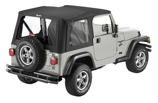 Bestop Sailcloth Replace A-Top Soft Top Clear Windows (FRONT/REAR): Jeep Wrangler TJ 1997-2002 2.5L/4.0L