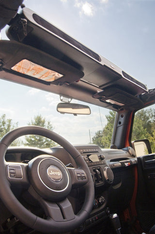 Rugged Ridge Overhead Storage Console: Jeep Wrangler 1991-2018 4.0L I6 / 3.8L V6 / 3.6L V6