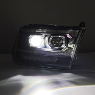 AlphaRex LUXX LED Projector Headlights (Black): Dodge Ram 2009 - 2018 (1500, 2500 & 3500)