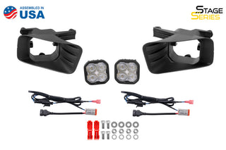 Diode Dynamics SS3 Sport Ram Horiz Kit White Fog: Ram 1500/2500/3500 2011-2018 5.7L/6.7L