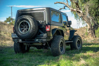 DV8 Offroad Full-Width Rear Bumper (REAR): Jeep Wrangler JK 2007-2018 3.8L/3.6L V6