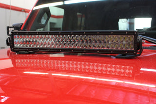 Go Rhino Light Mount for 20in Double Row LED Bar: Fits Most Jeep Wrangler / Gladiator Models (2007-2026)