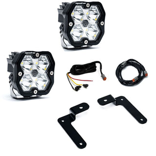 Baja Designs Squadron Spt 2.0 A-Pillar Light w/UP (FRONT): Jeep Wrangler JL 2018-2025 / Gladiator 2020-2023