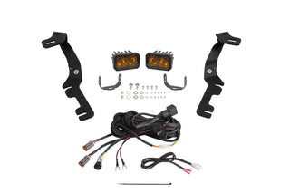 Diode Dynamics Stage Series Ditch Light Kit Sport Yellow Combo: Fits Ram 1500 2019-2024 6.2L/5.7L