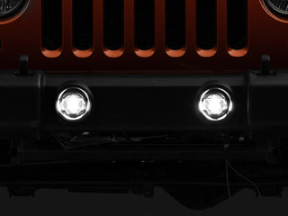 Raxiom Axial Series LED Fog Lights (FRONT): Fits Most Jeep Wrangler JK/JL Models (2007-2026)