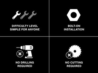 Raxiom 50-Inch Straight Dual Row LED Light Bar Flood/Spot Combo: Fits Most Jeep Wrangler Models (2007-2018)