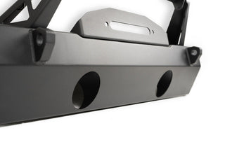 DV8 Offroad FS-25 Stubby Front Bumper w/ Plated Bull Bar: Jeep Wrangler / Gladiator (2018-2026)