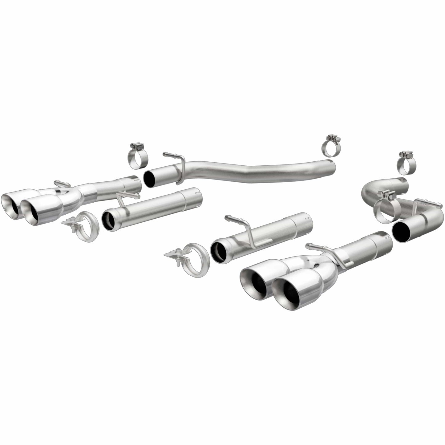 MagnaFlow Race Series Axle-Back Performance Exhaust System: Dodge Challenger 2015 - 2017 w/ Quad Split 3.5in Tips