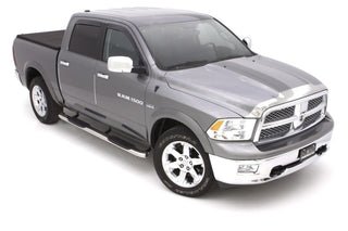 LUND 5in Oval Curved SS Nerf Bars Polished: Fits Ram 2009-2024 3.6L/5.7L Hemi 6.7L Diesel 6.4L 392