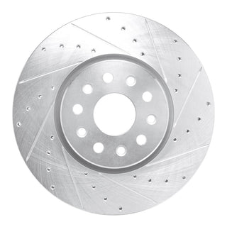 R1 Concepts Drilled & Slotted Brake Rotor (FRONT RIGHT): Fits Jeep Grand Cherokee 2011-2026