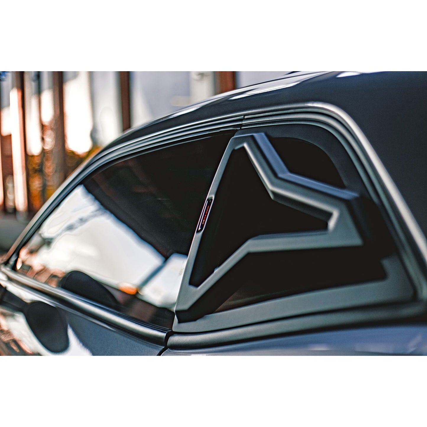 Glassskinz Torch Quarter Window Louvers / Vents: Dodge Challenger 2008 - 2023 (All Models)