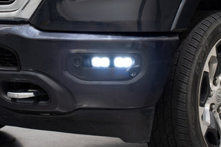 Diode Dynamics SSC2 LED Fog Pocket Kit Yellow Sport: Ram 1500 2019-2024 6.2L/5.7L