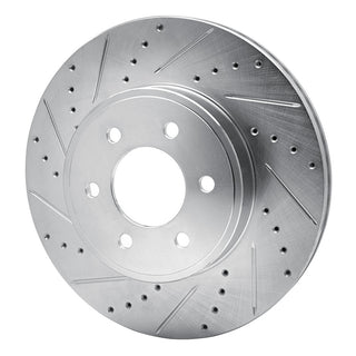 R1 Concepts Drilled & Slotted Brake Rotor (FRONT LEFT): Dodge Durango 1998-2003