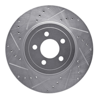 R1 Concepts Drilled & Slotted Brake Rotor (FRONT LEFT): Fits Chrysler/Dodge 2005-2024