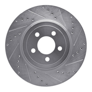 R1 Concepts Drilled & Slotted Brake Rotor (FRONT RIGHT): Chrysler 300 / Dodge Challenger / Dodge Charger 2005-2024 3.6L V6 / 5.7L Hemi
