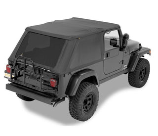 Bestop A-Top Replacement Trektop Soft Top Black Diamond Tinted Windows (F&R): Jeep Wrangler TJ 2004-2006 4.0L
