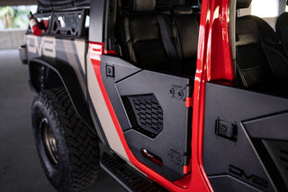 DV8 Offroad Spec Series Half Doors Rear (F&R): Jeep Wrangler JL 2018-25 / Gladiator JT 2020-23