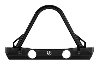 ICON Pro Series Front Bumper (FRONT): Jeep Wrangler JK 2007-2018 w/ Stinger and Tabs