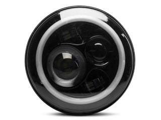 Raxiom Axial Halo Headlights w/ DRL Amber Signals Clear Lens: Jeep Wrangler TJ/JK 1997-2018 4.0L I6 / 3.8L V6