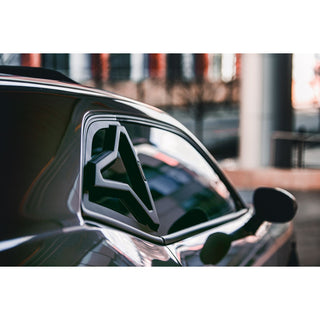 Glassskinz Torch Quarter Window Louvers / Vents: Dodge Challenger 2008 - 2023 (All Models)